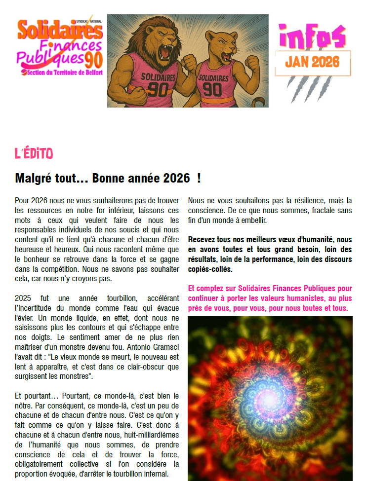 Capture décran infos