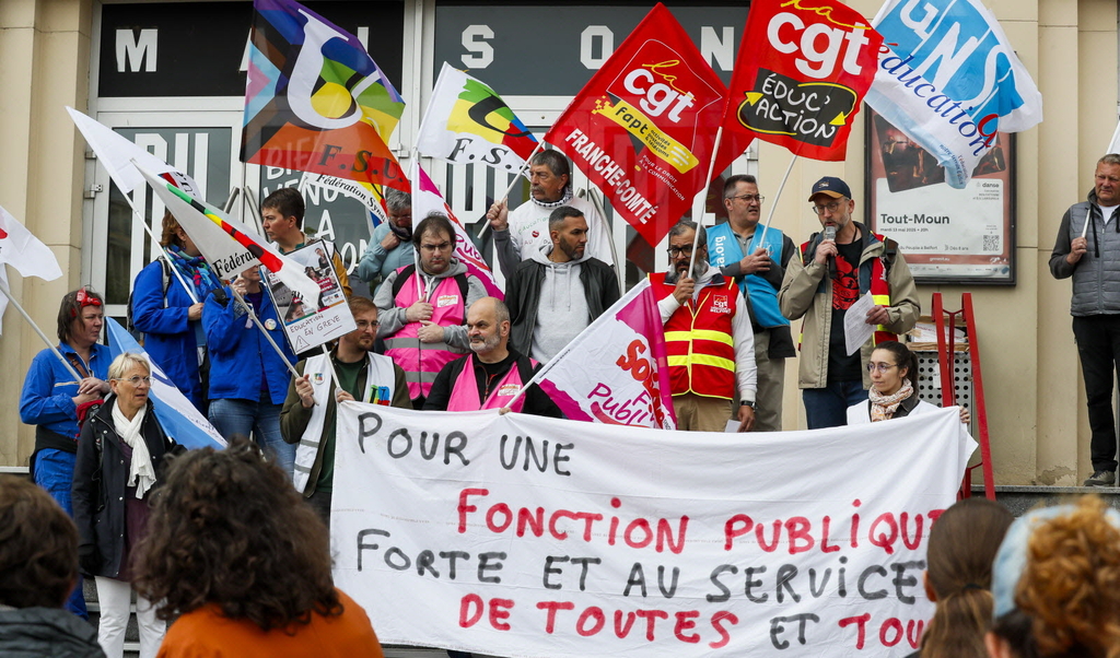 l intersyndicale exige notamment des creations d emplois partout ou cela est necessaire l augmentation de la valeur du point d indice et la refonte des grilles salariales photo christine dumas 1747156679