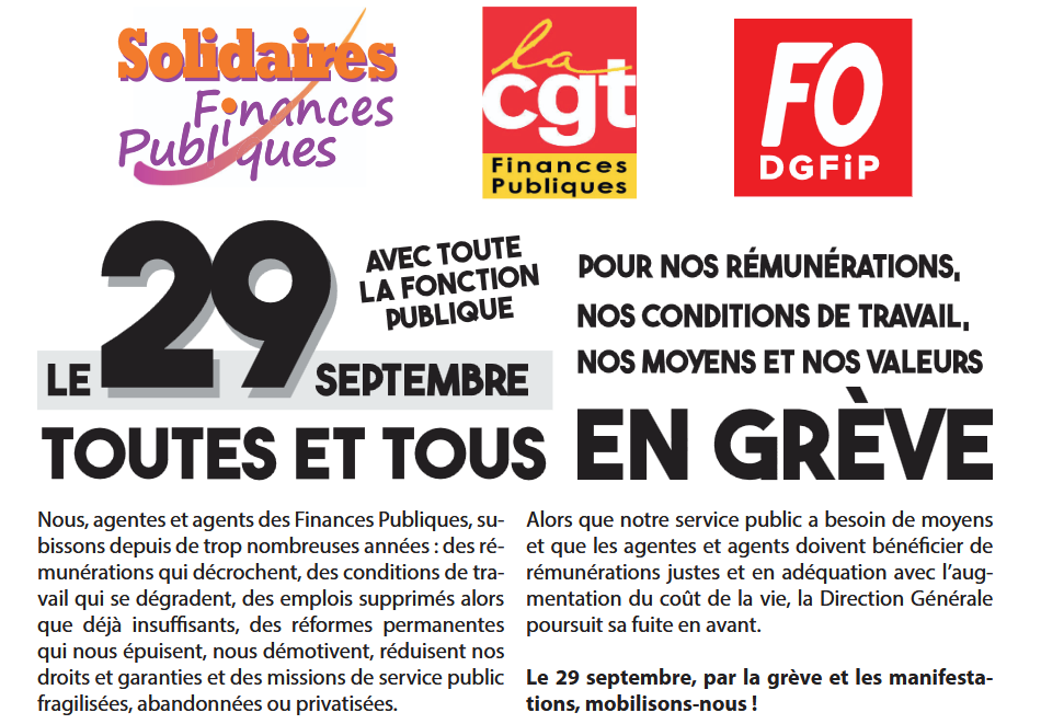 Grève 29 septembre