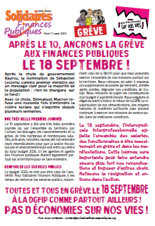 TRACT grève du 18 septembre