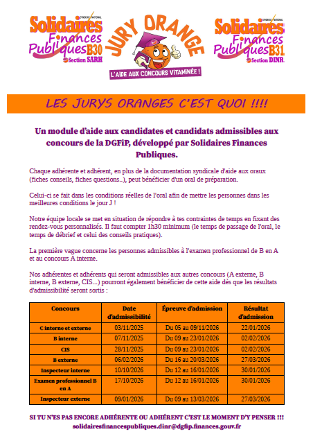 Capture décran jury orange