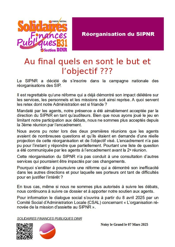 202503 REORGANISATION DU SIPNR