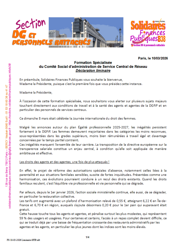 FS 10 03 2026 Liminaire SFIP