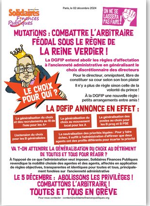 2024 12 03 16 21 45 À la DGFIP une nouvelle règle petits arrangements entre amis Solidaires Fi