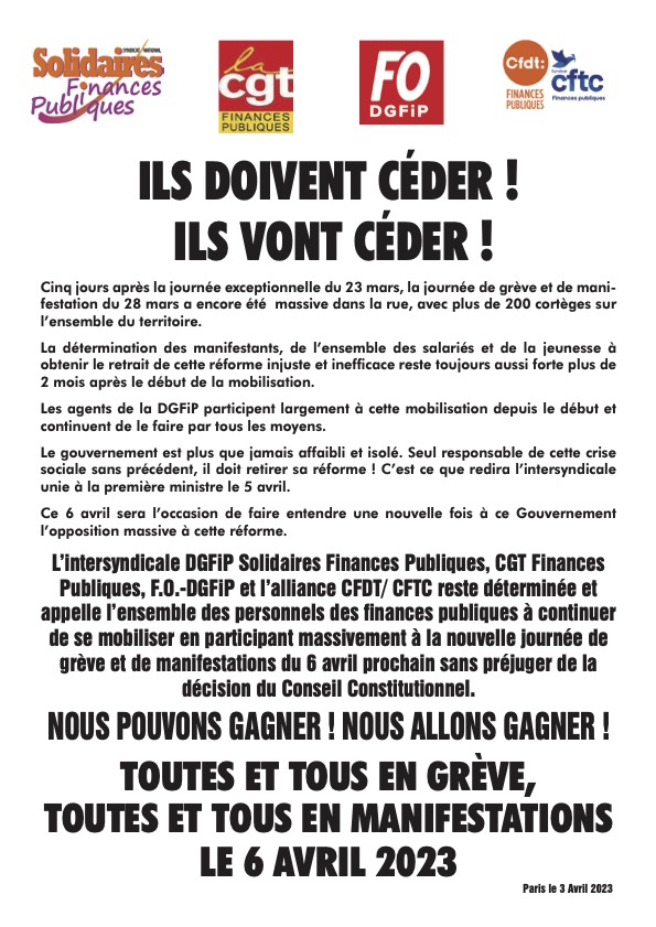 230403 tract intersyndical 6 avril 2023