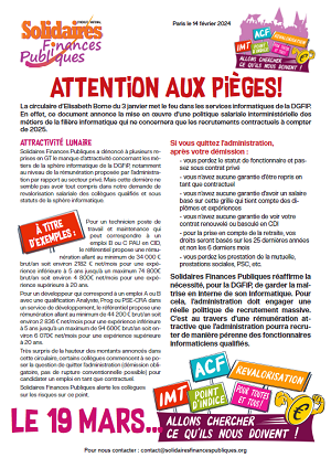 Tract Attention Aux Pieges