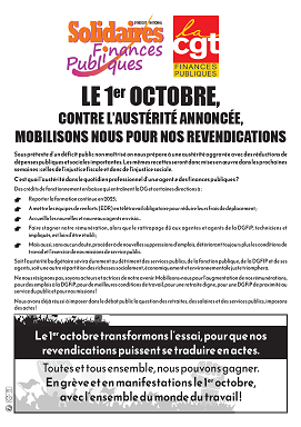 Tract Solidaires CGT 1er octobre 2024 mini