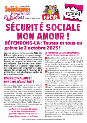 Tract Defendre la Securite Sociale vignette