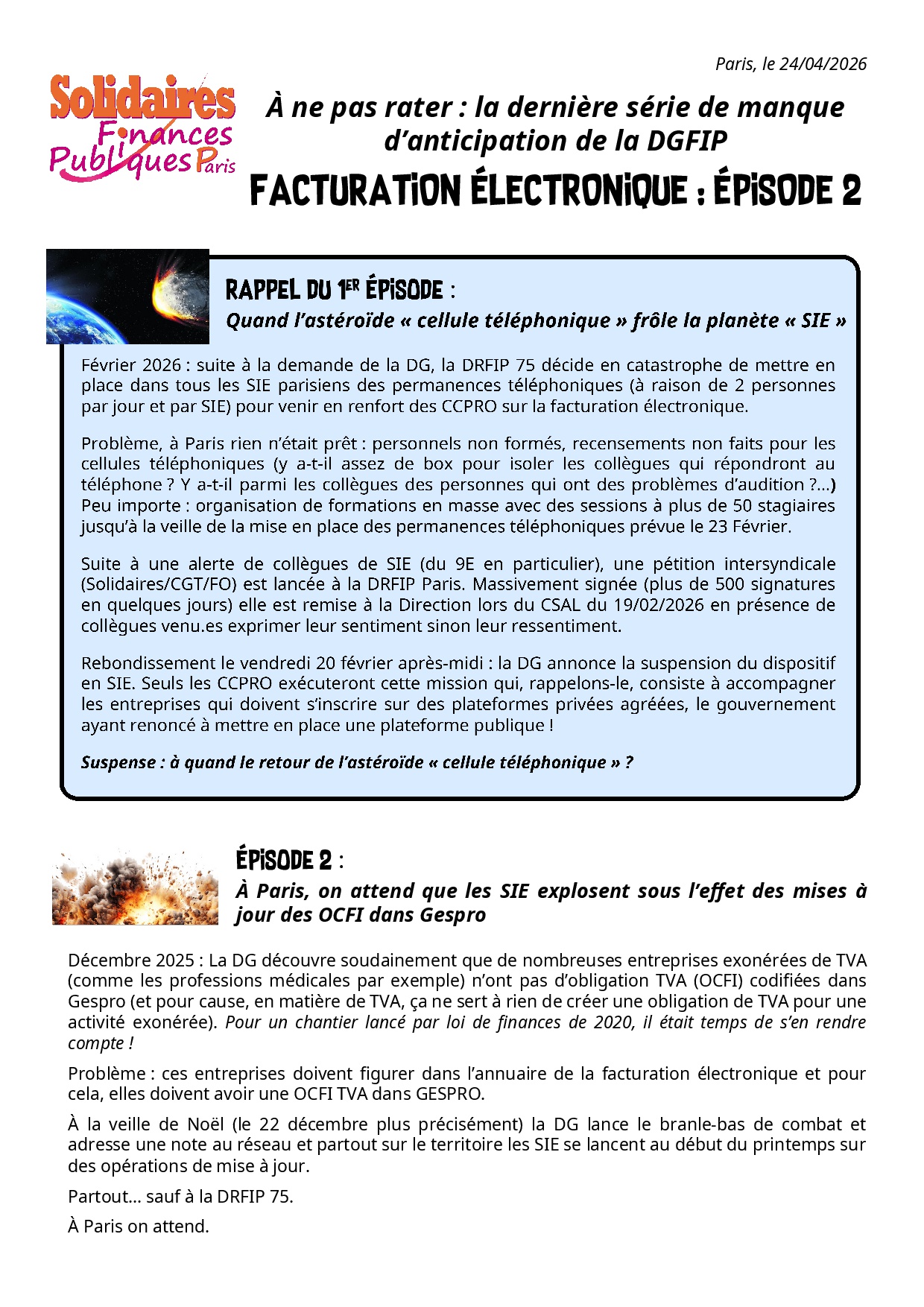 Facturation électronique épisode 2