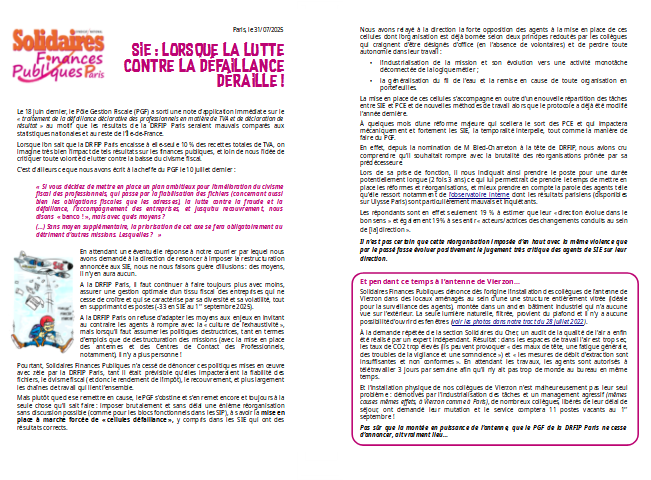 Tract SIE 2025