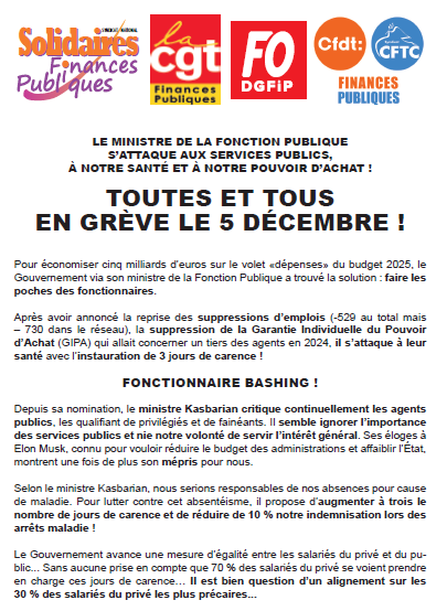 grève 5 déc
