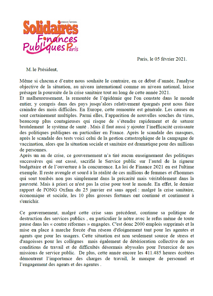 Limnaire CTL 5 fevrier 2021