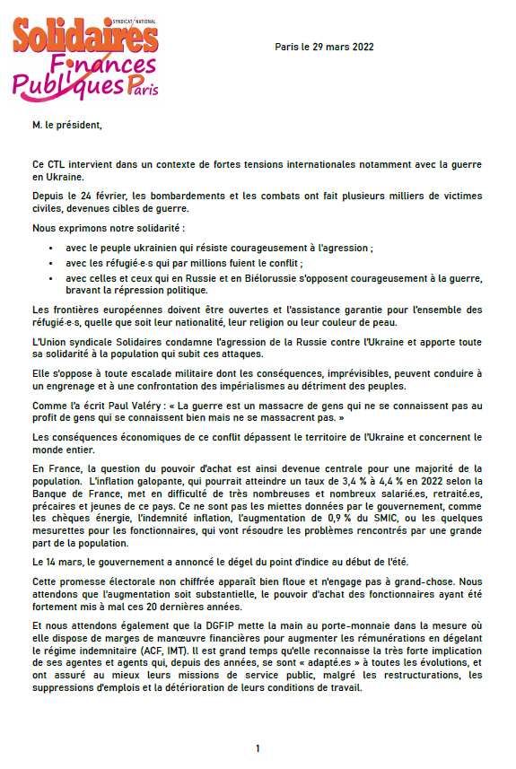 liminaire CTL 29 03 2022