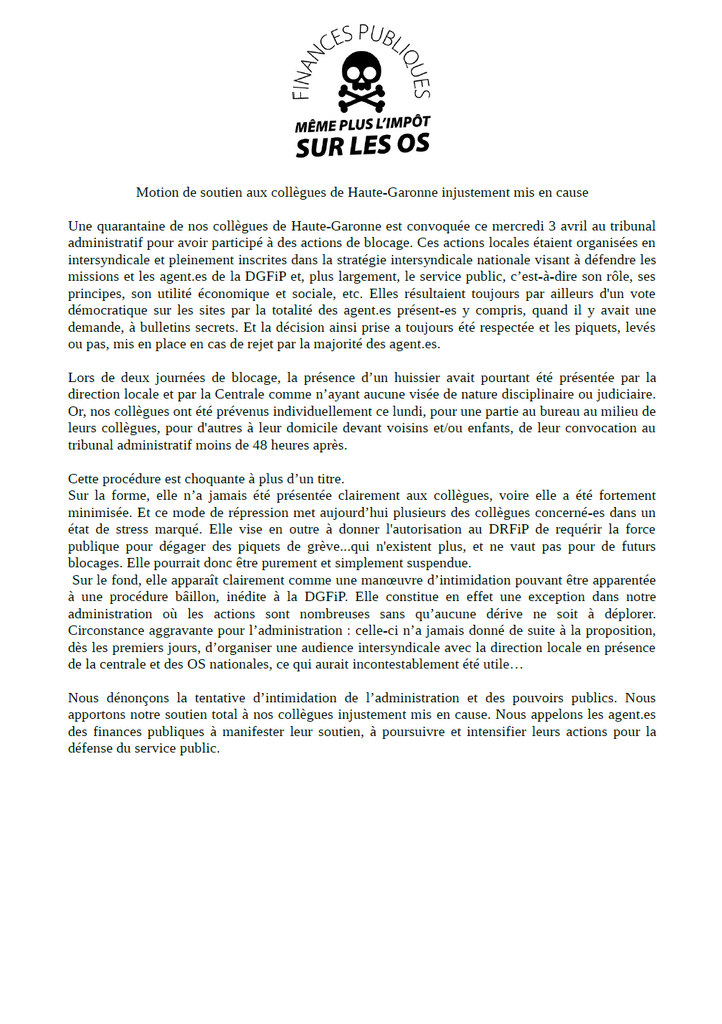 Solidaires Finances Publiques Paris Actualite