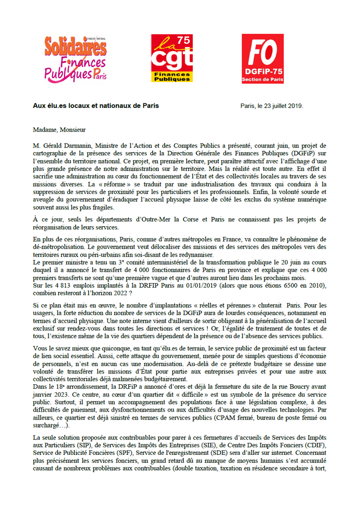 Lettre aux elu.es juillet 2019