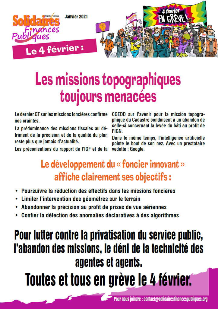 Missions topo 4 fevrier