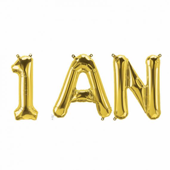 ballons d anniversaire 1 an bebe or