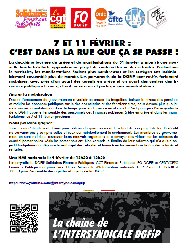 tract intersynd 7 et 11 fev