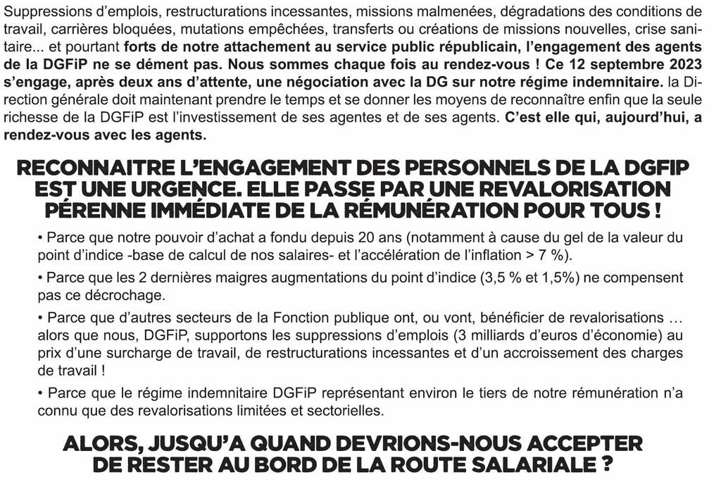 Pétition intersyndicale 2