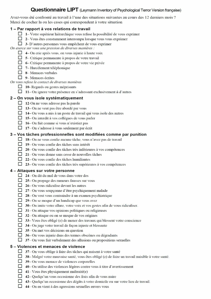 Questionnaire LIPT p1