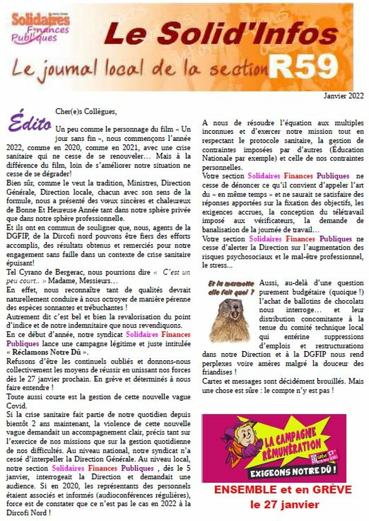 page 1 solid info janvier 2022